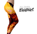 Liquid Abstract Paint V18 - All Over Print Womens Leggings / Yoga or Workout Pants