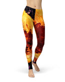 Liquid Abstract Paint V18 - All Over Print Womens Leggings / Yoga or Workout Pants