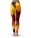 Liquid Abstract Paint V18 - All Over Print Womens Leggings / Yoga or Workout Pants