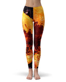 Liquid Abstract Paint V18 - All Over Print Womens Leggings / Yoga or Workout Pants
