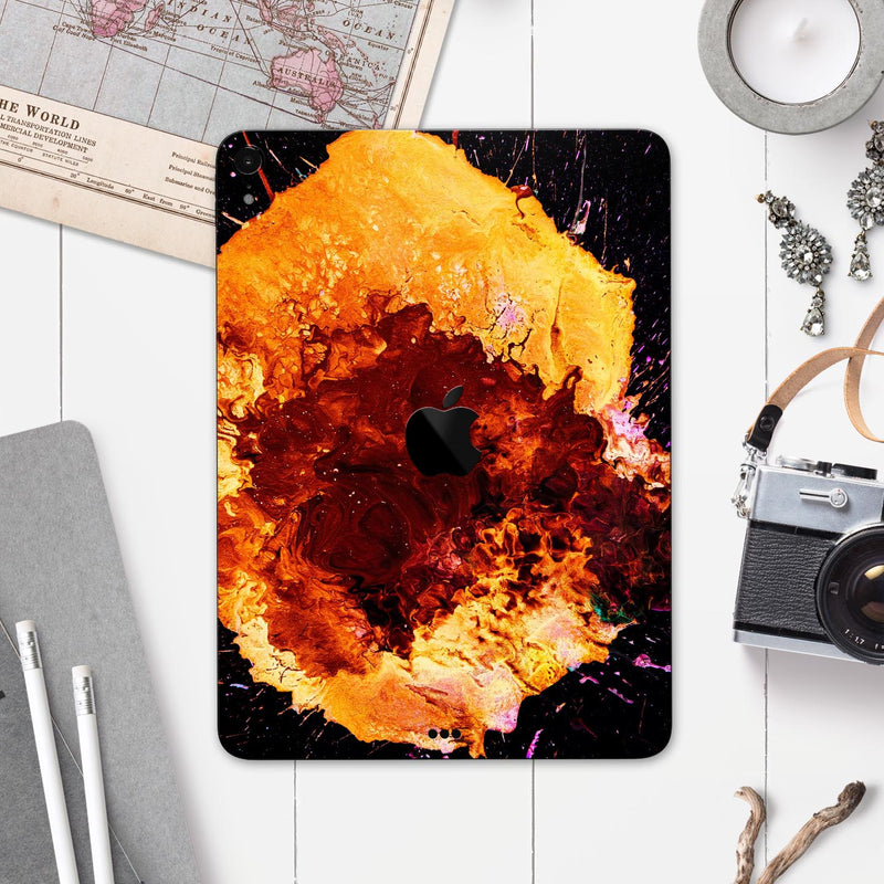 Liquid Abstract Paint V18 - Full Body Skin Decal for the Apple iPad Pro 12.9", 11", 10.5", 9.7", Air or Mini (All Models Available)