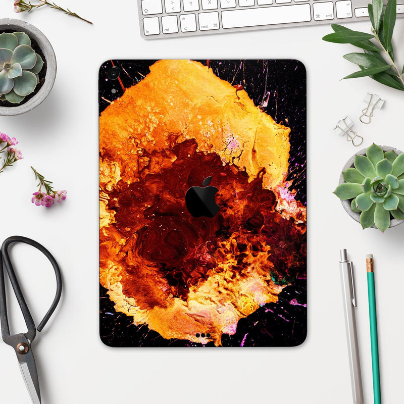 Liquid Abstract Paint V18 - Full Body Skin Decal for the Apple iPad Pro 12.9", 11", 10.5", 9.7", Air or Mini (All Models Available)