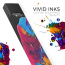 Liquid Abstract Paint V19 - Premium Decal Protective Skin-Wrap Sticker compatible with the Juul Labs vaping device
