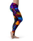 Liquid Abstract Paint V19 - All Over Print Womens Leggings / Yoga or Workout Pants