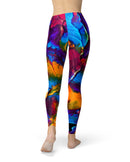 Liquid Abstract Paint V19 - All Over Print Womens Leggings / Yoga or Workout Pants