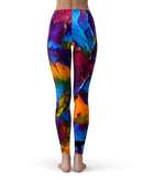 Liquid Abstract Paint V19 - All Over Print Womens Leggings / Yoga or Workout Pants