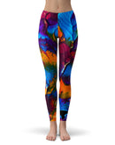 Liquid Abstract Paint V19 - All Over Print Womens Leggings / Yoga or Workout Pants