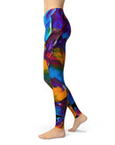 Liquid Abstract Paint V19 - All Over Print Womens Leggings / Yoga or Workout Pants