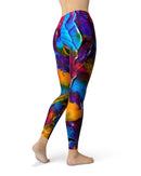 Liquid Abstract Paint V19 - All Over Print Womens Leggings / Yoga or Workout Pants