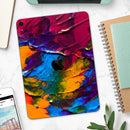 Liquid Abstract Paint V19 - Full Body Skin Decal for the Apple iPad Pro 12.9", 11", 10.5", 9.7", Air or Mini (All Models Available)