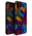Liquid Abstract Paint V19 - iPhone XS MAX, XS/X, 8/8+, 7/7+, 5/5S/SE Skin-Kit (All iPhones Available)
