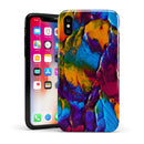 Liquid Abstract Paint V19 - iPhone X Swappable Hybrid Case