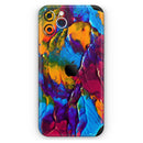 Liquid Abstract Paint V19  - Protective Skin Wrap & Decal – Compatible with iPhone SE to iPhone 17 Pro Max (All Models)