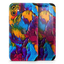 Liquid Abstract Paint V19  - Protective Skin Wrap & Decal – Compatible with iPhone SE to iPhone 17 Pro Max (All Models)