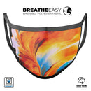 Liquid Abstract Paint V1 - Made in USA Mouth Cover Unisex Anti-Dust Cotton Blend Reusable & Washable Face Mask with Adjustable Sizing for Adult or Child