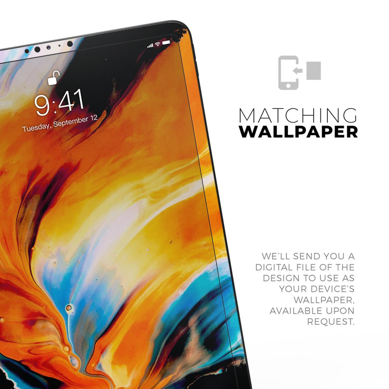 Liquid Abstract Paint V1 - Full Body Skin Decal for the Apple iPad Pro 12.9", 11", 10.5", 9.7", Air or Mini (All Models Available)