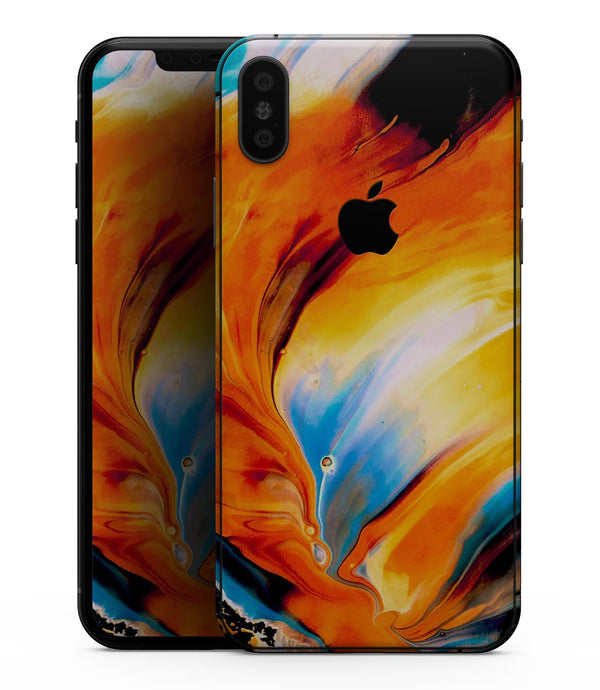 Liquid Abstract Paint V1 - iPhone XS MAX, XS/X, 8/8+, 7/7+, 5/5S/SE Skin-Kit (All iPhones Available)