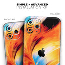 Liquid Abstract Paint V1  - Protective Skin Wrap & Decal – Compatible with iPhone SE to iPhone 17 Pro Max (All Models)