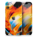Liquid Abstract Paint V1  - Protective Skin Wrap & Decal – Compatible with iPhone SE to iPhone 17 Pro Max (All Models)