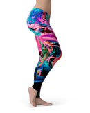 Liquid Abstract Paint V20 - All Over Print Womens Leggings / Yoga or Workout Pants