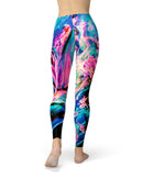 Liquid Abstract Paint V20 - All Over Print Womens Leggings / Yoga or Workout Pants