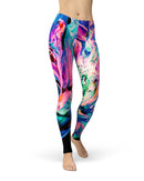 Liquid Abstract Paint V20 - All Over Print Womens Leggings / Yoga or Workout Pants