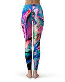 Liquid Abstract Paint V20 - All Over Print Womens Leggings / Yoga or Workout Pants