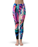 Liquid Abstract Paint V20 - All Over Print Womens Leggings / Yoga or Workout Pants