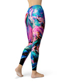 Liquid Abstract Paint V20 - All Over Print Womens Leggings / Yoga or Workout Pants
