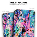 Liquid Abstract Paint V20  - Protective Skin Wrap & Decal – Compatible with iPhone SE to iPhone 17 Pro Max (All Models)