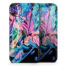Liquid Abstract Paint V20  - Protective Skin Wrap & Decal – Compatible with iPhone SE to iPhone 17 Pro Max (All Models)