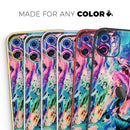Liquid Abstract Paint V20  - Protective Skin Wrap & Decal – Compatible with iPhone SE to iPhone 17 Pro Max (All Models)