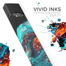 Liquid Abstract Paint V21 - Premium Decal Protective Skin-Wrap Sticker compatible with the Juul Labs vaping device