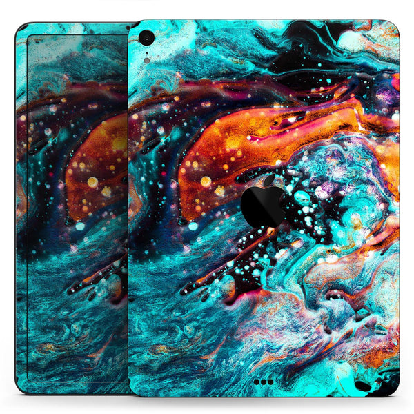 Liquid Abstract Paint V21 - Full Body Skin Decal for the Apple iPad Pro 12.9", 11", 10.5", 9.7", Air or Mini (All Models Available)