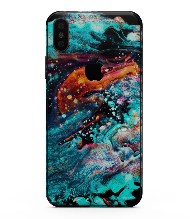 Liquid Abstract Paint V21 - iPhone XS MAX, XS/X, 8/8+, 7/7+, 5/5S/SE Skin-Kit (All iPhones Available)