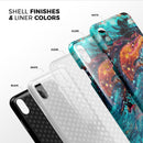 Liquid Abstract Paint V21 - iPhone X Swappable Hybrid Case