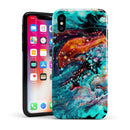 Liquid Abstract Paint V21 - iPhone X Swappable Hybrid Case