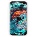 Liquid Abstract Paint V21  - Protective Skin Wrap & Decal – Compatible with iPhone SE to iPhone 17 Pro Max (All Models)