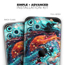 Liquid Abstract Paint V21  - Protective Skin Wrap & Decal – Compatible with iPhone SE to iPhone 17 Pro Max (All Models)