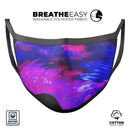 Liquid Abstract Paint V22 - Made in USA Mouth Cover Unisex Anti-Dust Cotton Blend Reusable & Washable Face Mask with Adjustable Sizing for Adult or Child