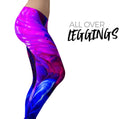 Liquid Abstract Paint V22 - All Over Print Womens Leggings / Yoga or Workout Pants