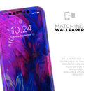 Liquid Abstract Paint V22  - Protective Skin Wrap & Decal – Compatible with iPhone SE to iPhone 17 Pro Max (All Models)