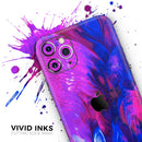 Liquid Abstract Paint V22  - Protective Skin Wrap & Decal – Compatible with iPhone SE to iPhone 17 Pro Max (All Models)