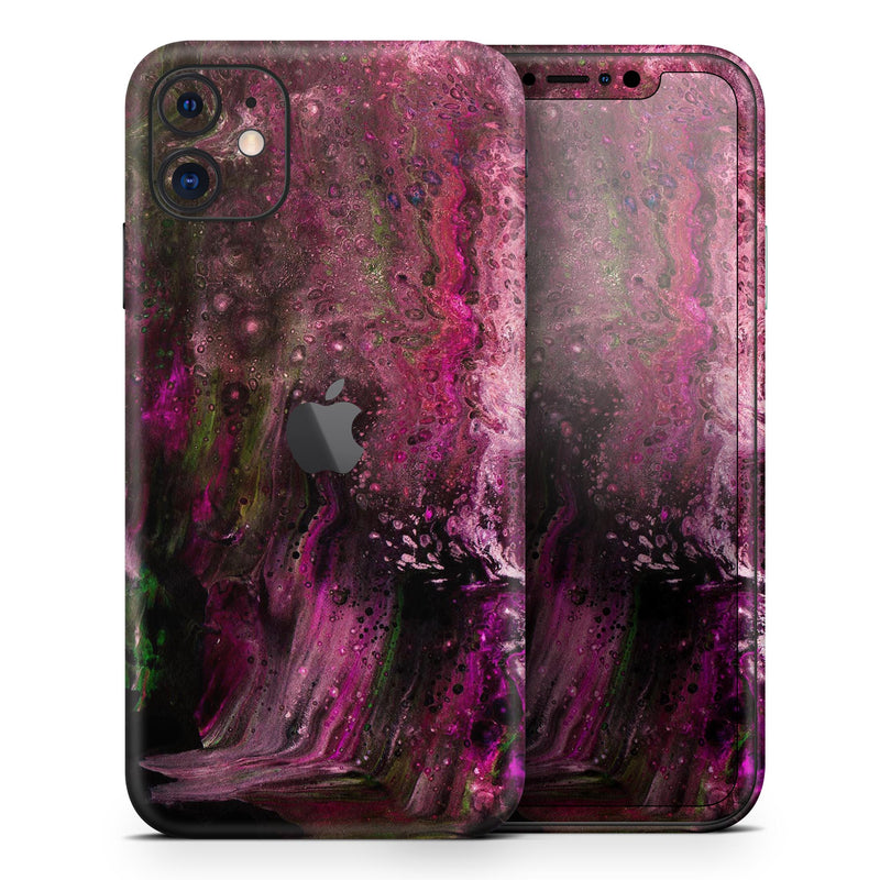 Liquid Abstract Paint V23  - Protective Skin Wrap & Decal – Compatible with iPhone SE to iPhone 17 Pro Max (All Models)