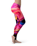 Liquid Abstract Paint V24 - All Over Print Womens Leggings / Yoga or Workout Pants