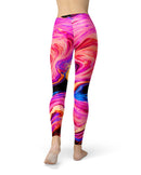Liquid Abstract Paint V24 - All Over Print Womens Leggings / Yoga or Workout Pants
