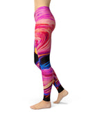 Liquid Abstract Paint V24 - All Over Print Womens Leggings / Yoga or Workout Pants