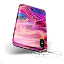 Liquid Abstract Paint V24 - iPhone X Swappable Hybrid Case