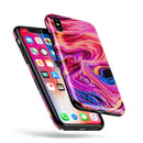 Liquid Abstract Paint V24 - iPhone X Swappable Hybrid Case
