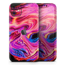 Liquid Abstract Paint V24  - Protective Skin Wrap & Decal – Compatible with iPhone SE to iPhone 17 Pro Max (All Models)